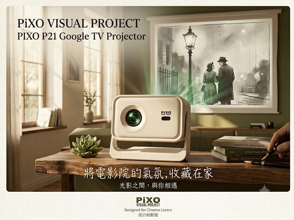 PiXO Visual Project P21 Google TV Projector