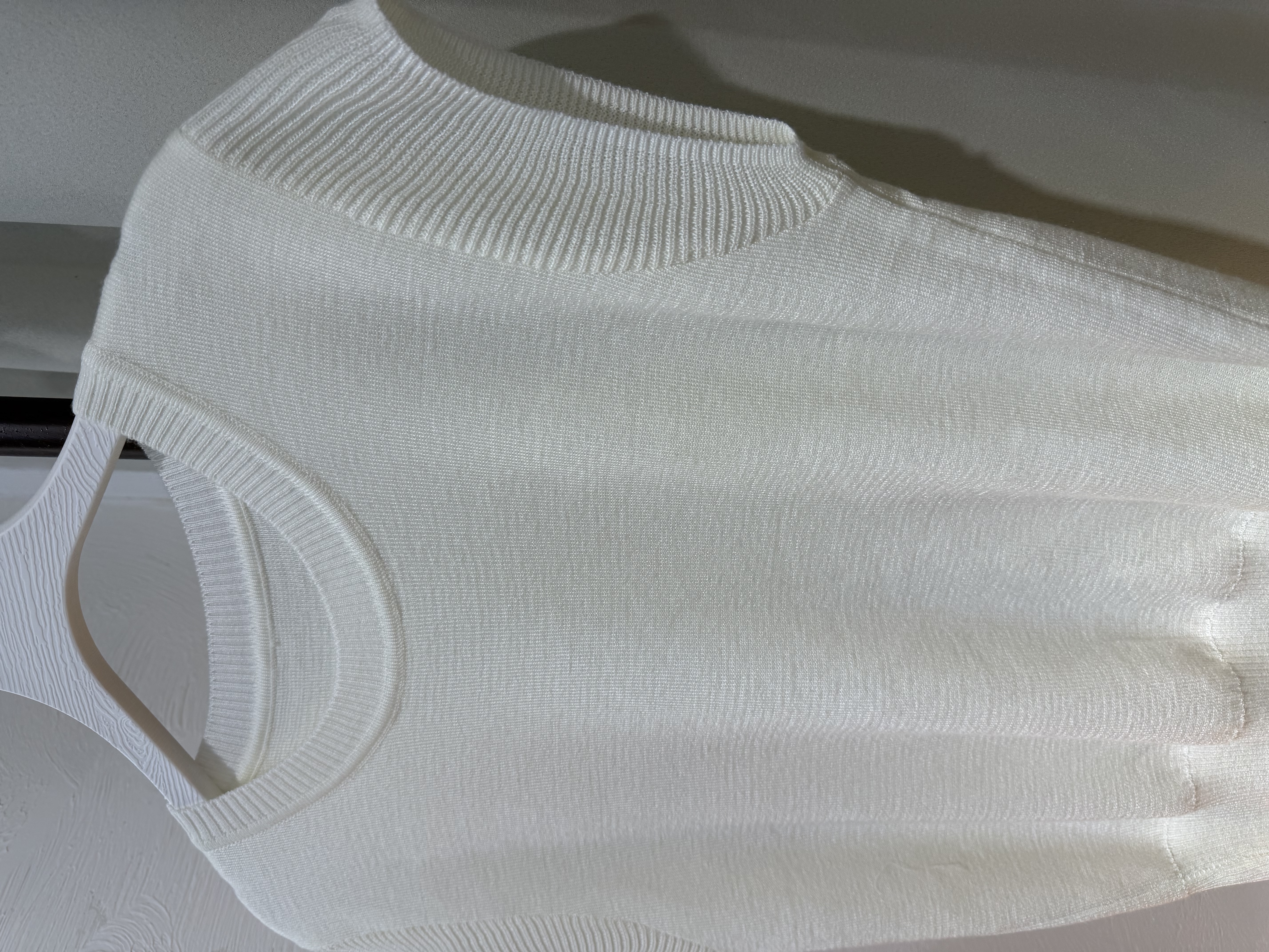 簡約圓領針織短袖上衣