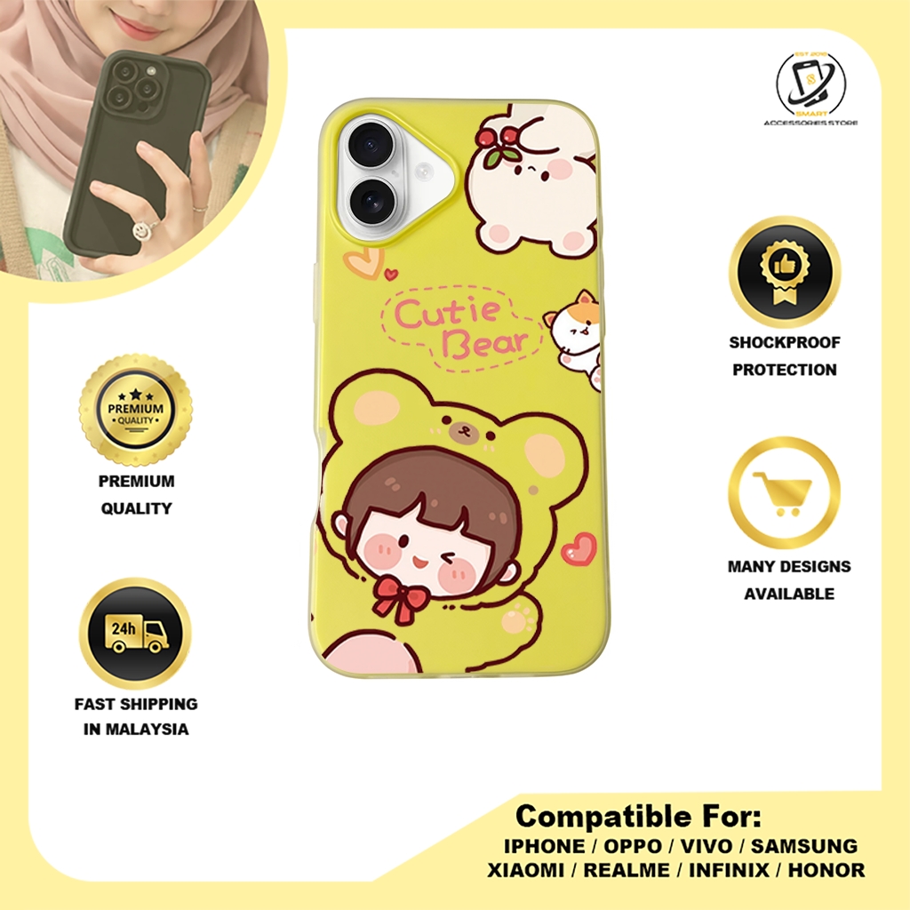 JELLY CASE PHONE FOR IPHONE - DESIGN BEAR H