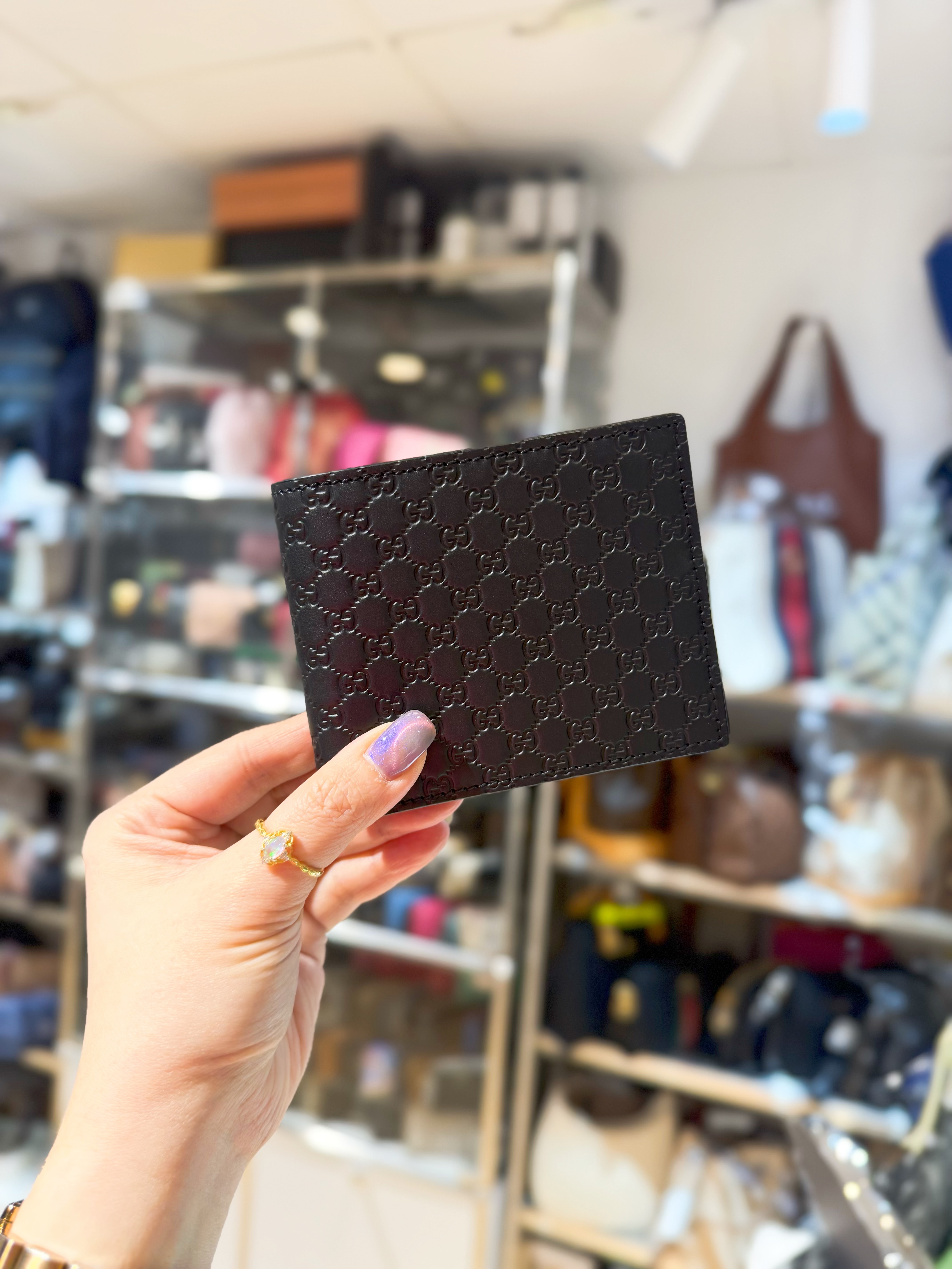 Gucci bi fold wallet slogo/6cc/blk