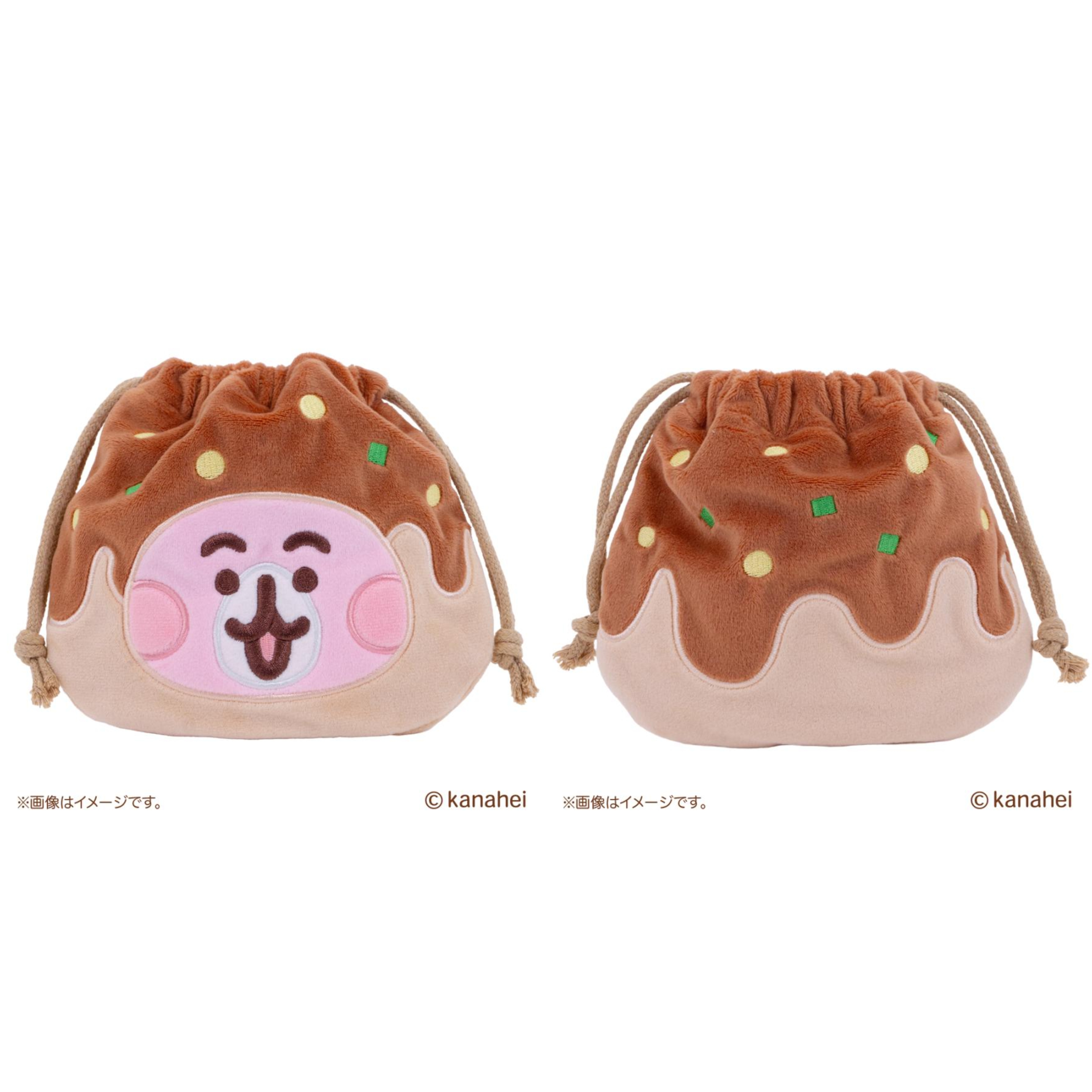 日本 kanahei KIDDYLAND 大阪梅田店 10週年記念 章魚燒系列 束袋 索繩袋