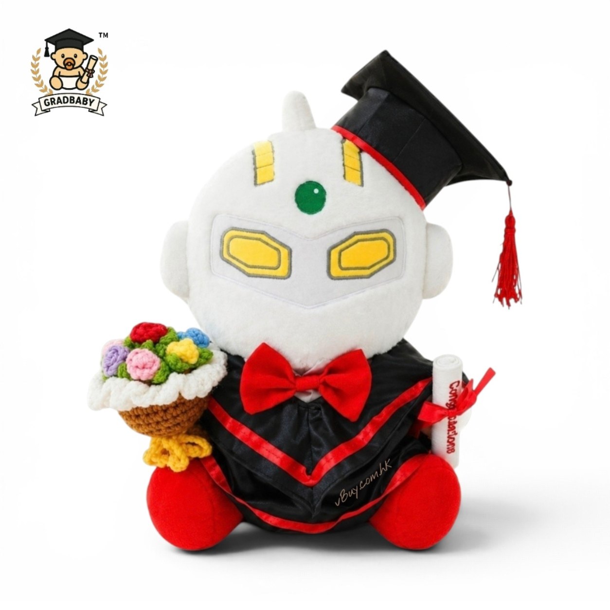 Hihi超人七號畢業公仔可加名 Ultraseven畢業禮物公仔 25cm 正版香港現貨 Gradbaby 