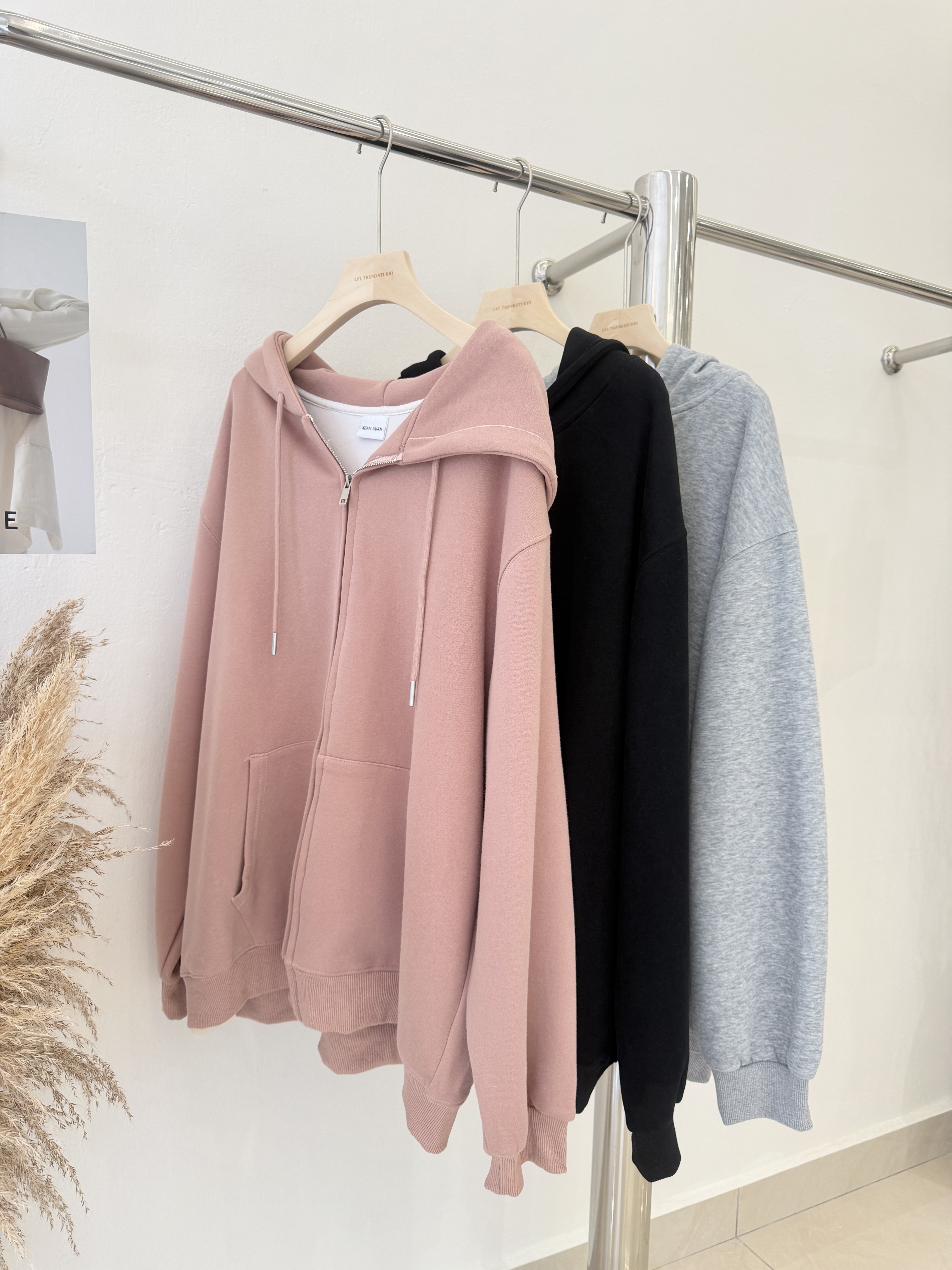 6712 爆款休闲拉链连帽卫衣