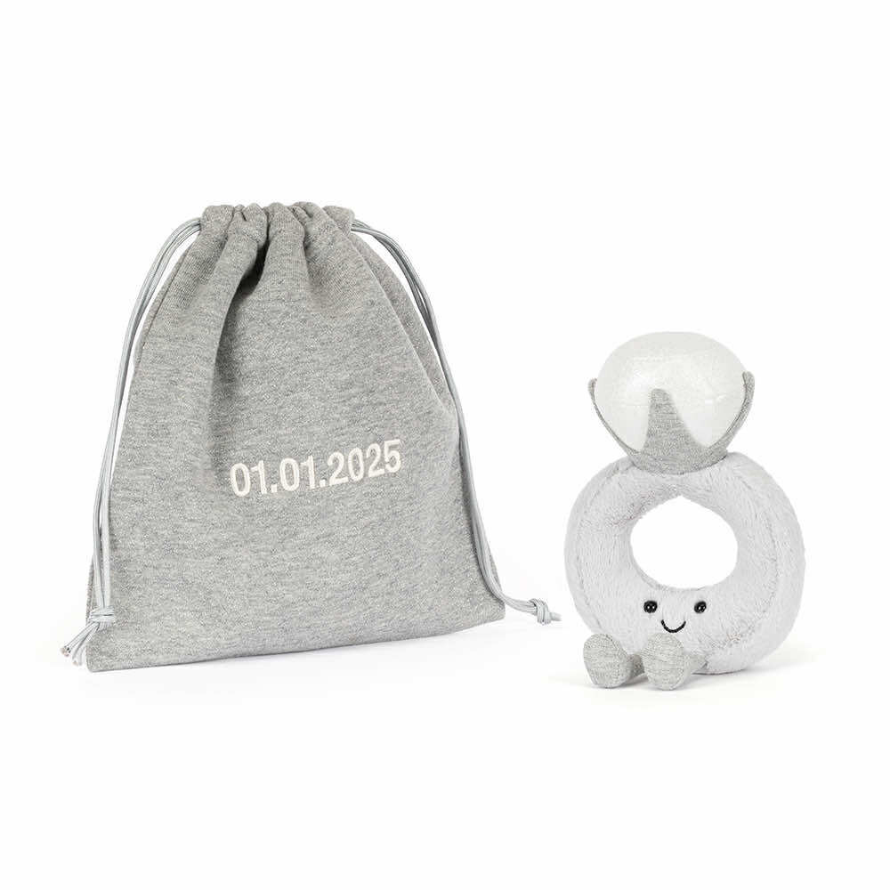Jellycat Amuseables Diamond Ring with Personalized Bag 可愛鑽石戒指💍連訂製袋
