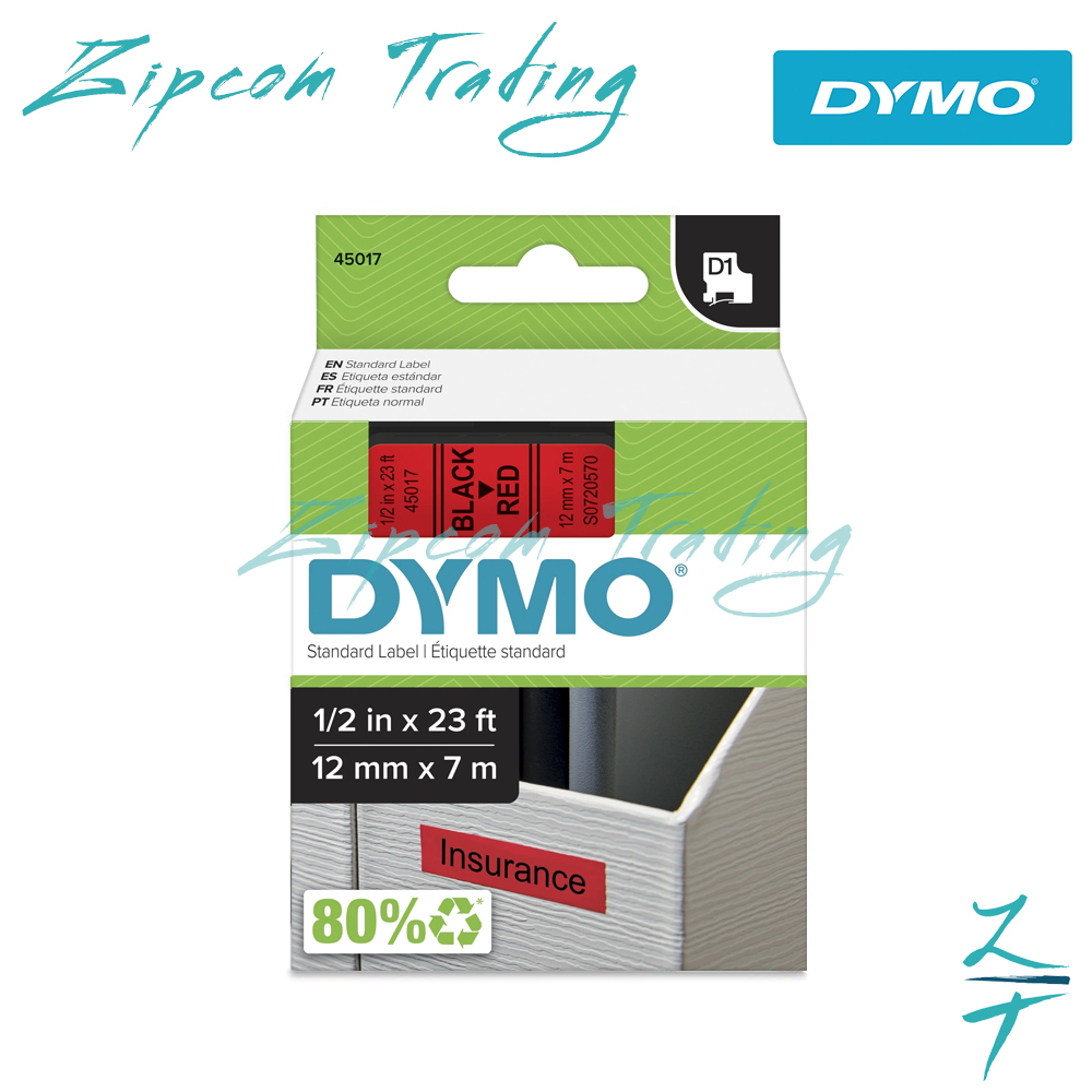 Dymo D1 Label Cassettes ( 6mm , 9mm ,12mm & 19mm)