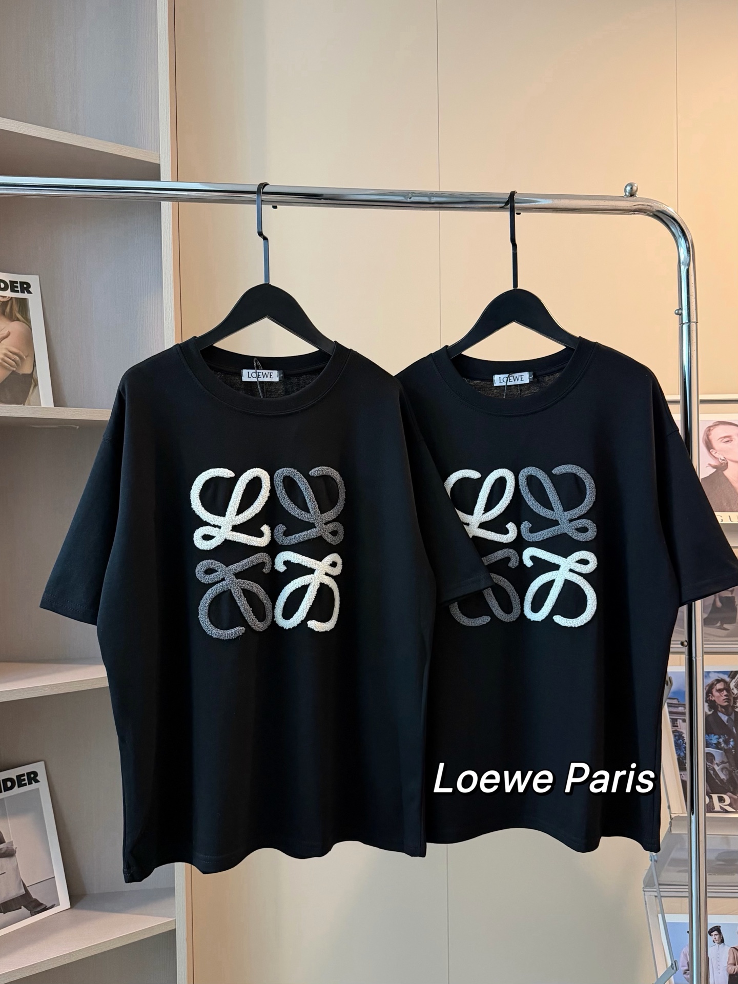 Loewe 毛巾刺繡logo短袖Tee