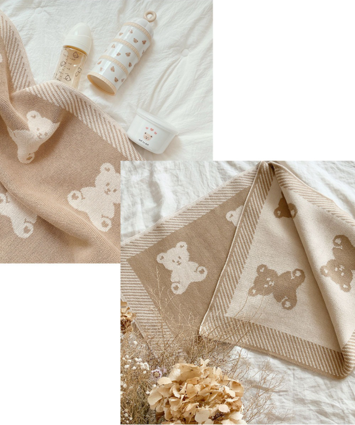 Knit Cotton Double Side Blanket