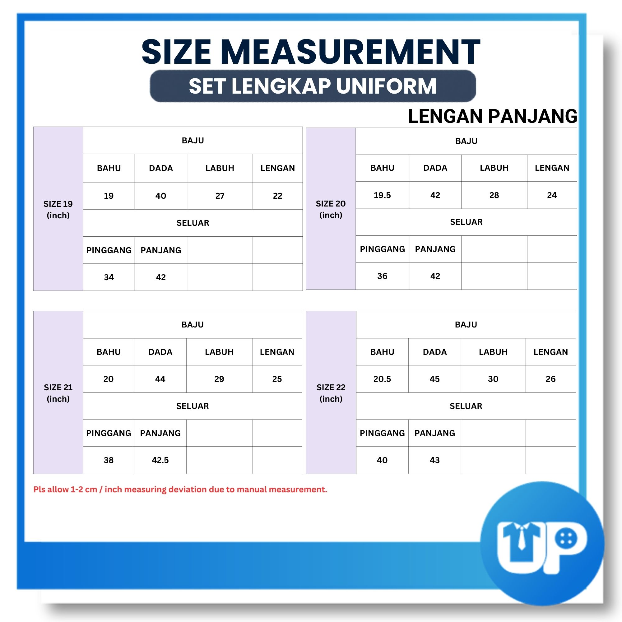 (SET LENGKAP) Kadet Polis Pakaian Seragam Uniform Lengakap Sekolah Menengah
