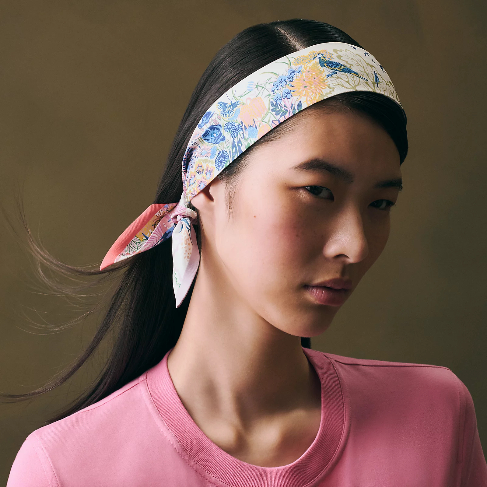 Hermès 全新🆕  100%絲 Rewilding Nature Twilly圖案 Twilly 