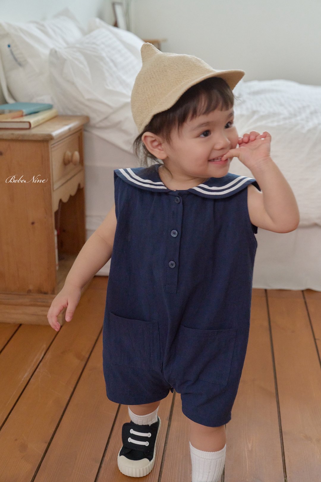 ☀️預訂 韓國直送☀️🇰🇷Bebenine三色海洋風水手無袖連身服