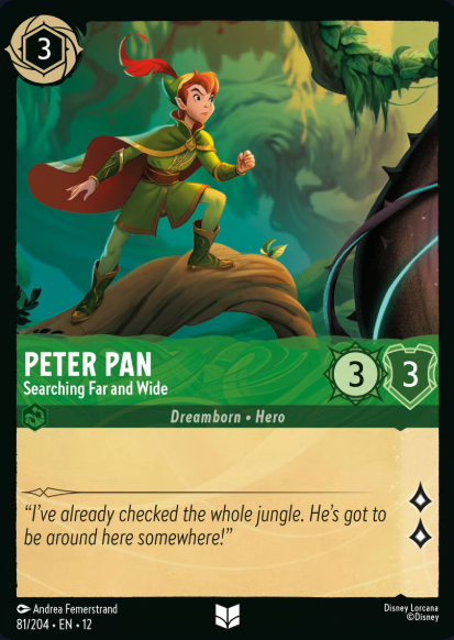 81/204 Peter Pan - Searching Far and Wide UC