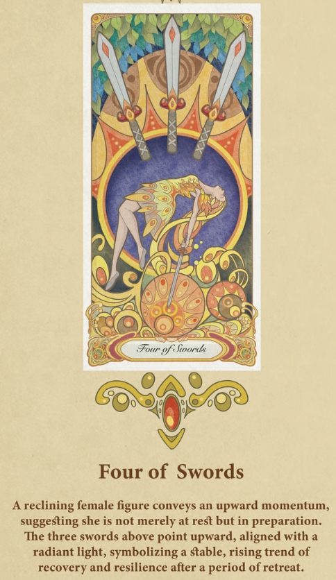 Tarot of Healing Words: Where Art Nouveau Meets Mindfulness