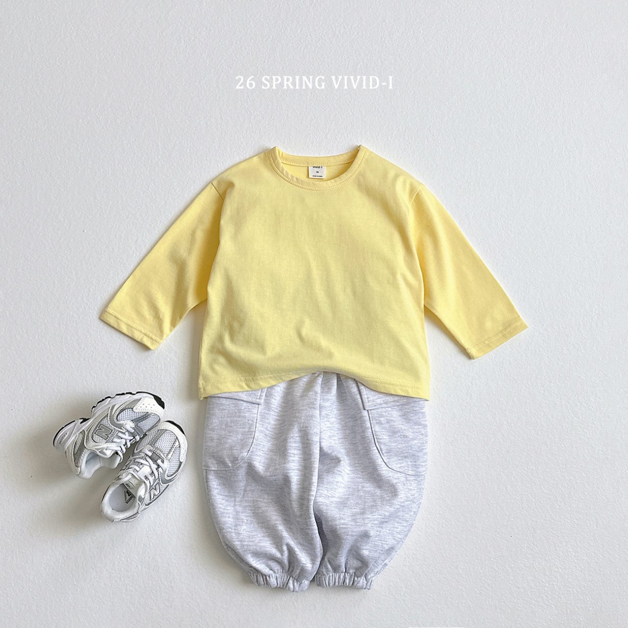 🌸預訂 韓國直送🌸🇰🇷VIVIDI四色日常寬鬆純色條紋長袖上衣套裝