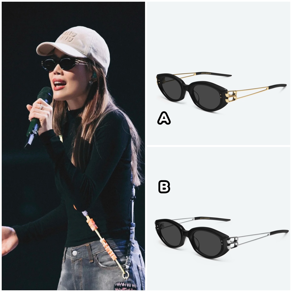 Gentle Monster Kunst 01GD 貓眼形太陽眼鏡 連全套鏡盒包裝