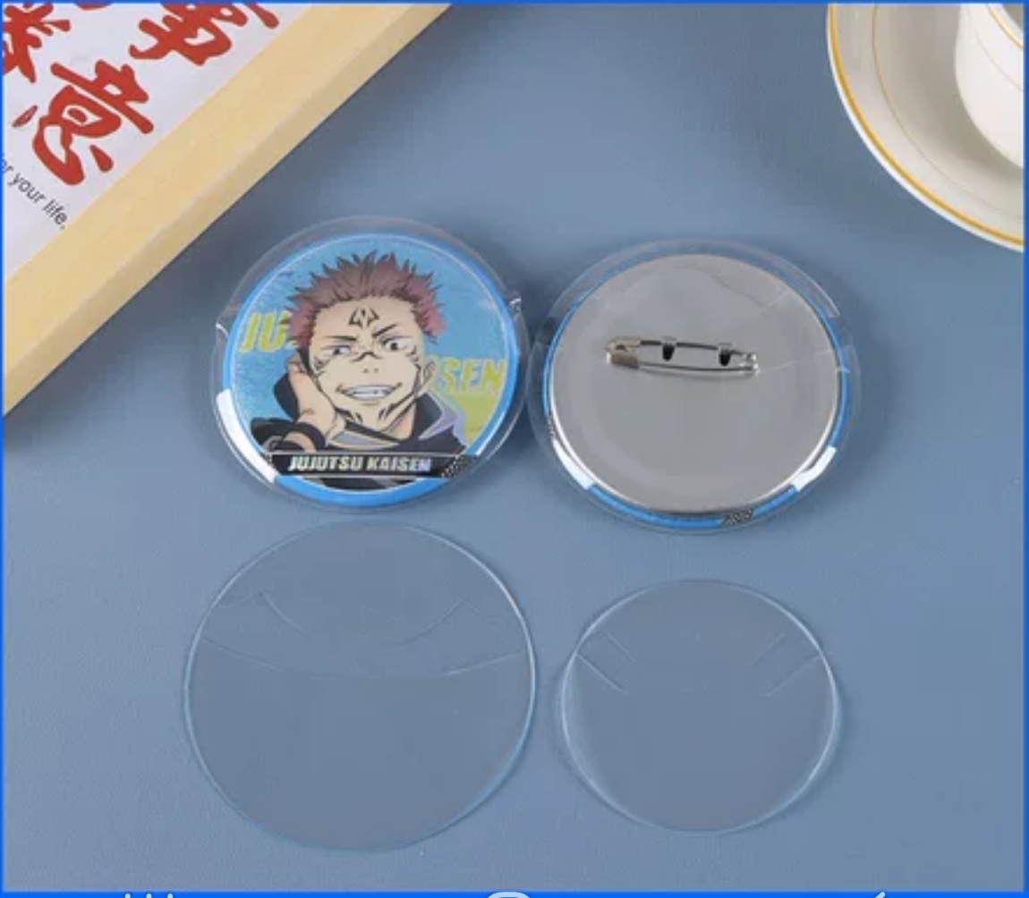 徽章單透明套 10個裝(82mm)