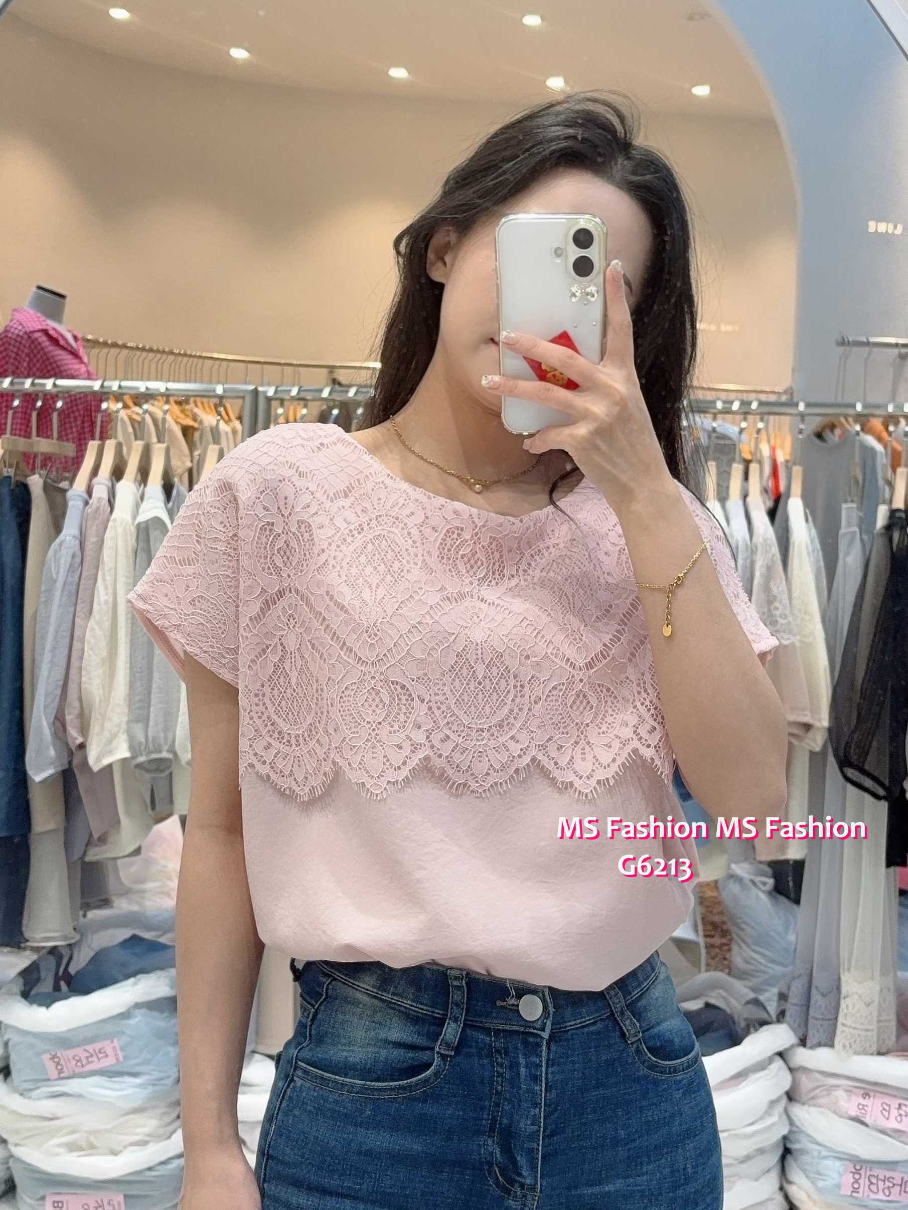 G6213 韓國🇰🇷勁靚拼lace top
