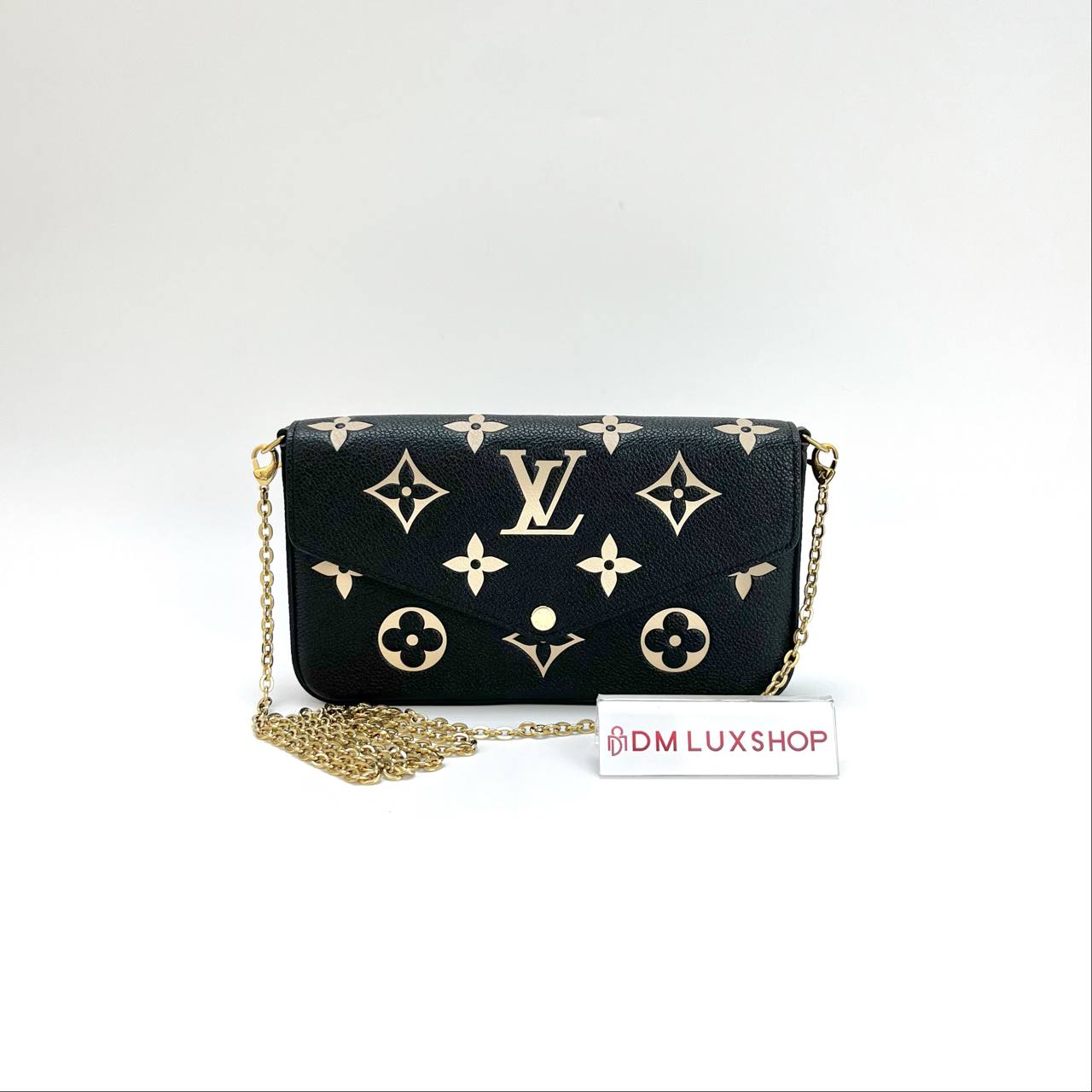 LV Felicie Pochette Bicolor Empreinte GHW