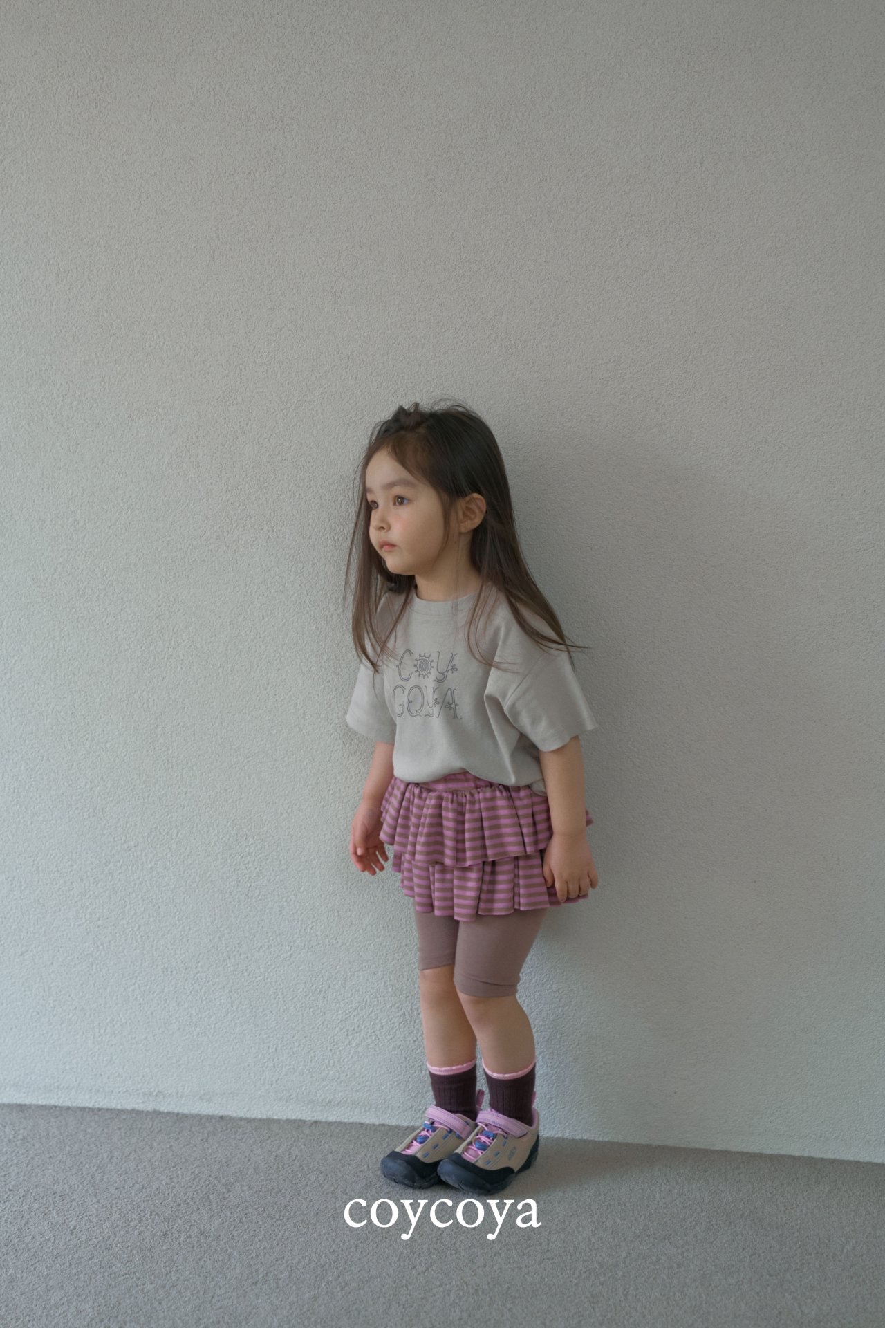 🌸預訂 韓國直送🌸🇰🇷COYCOYA兩色標誌印花寬鬆短袖T恤