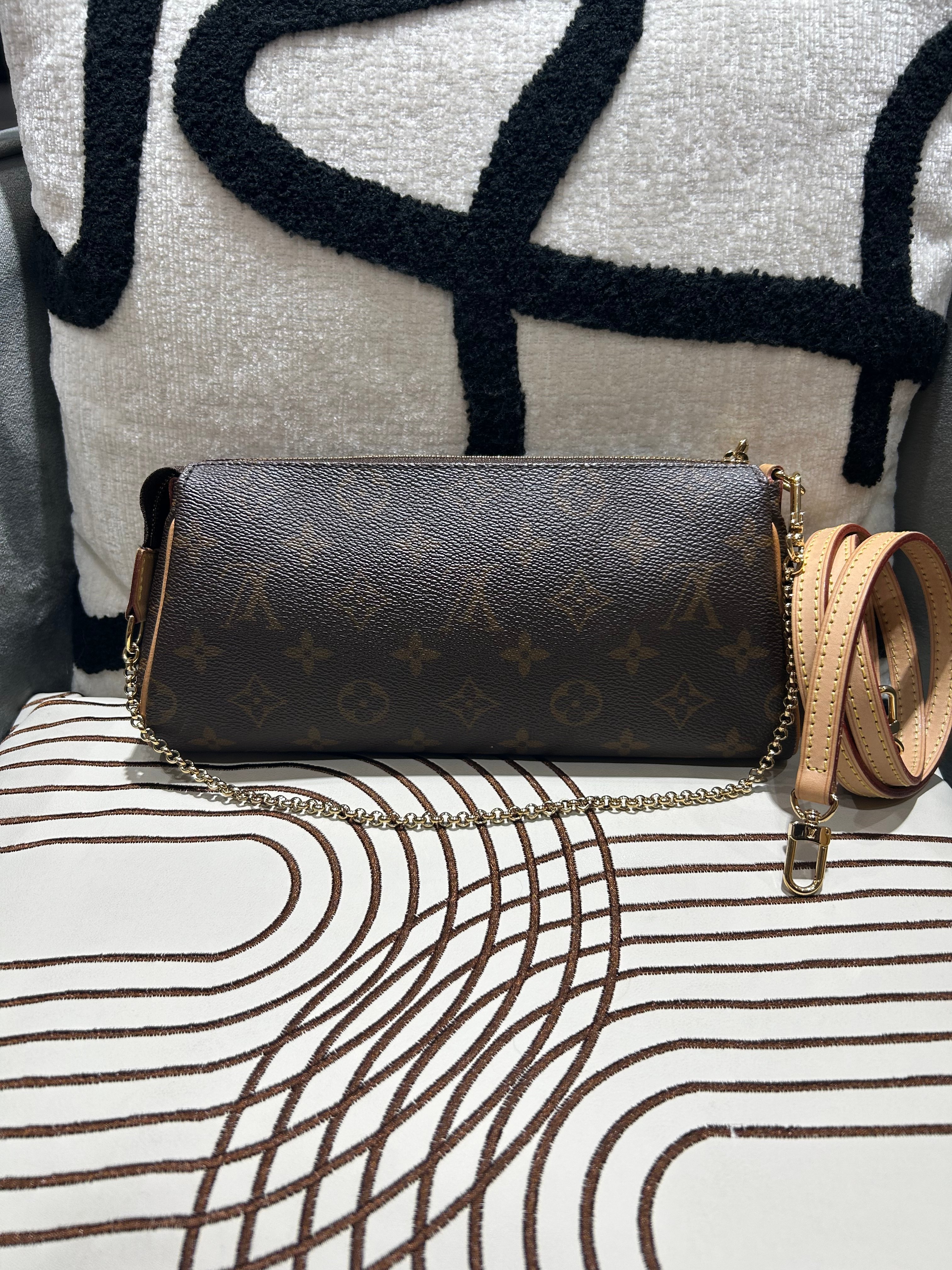 Lv Eva 2 way bag monogram Louis Vuitton M95567 100%Authentic, 98%New ✅Strap ✅Dust bag
