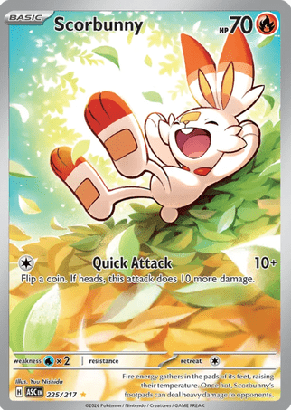 Pokemon TCG ASC - Scorbunny - 225/217 
