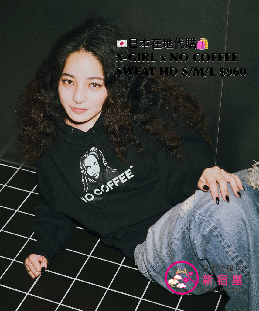 X-GIRL x NO COFFEE SWEAT HOODIE