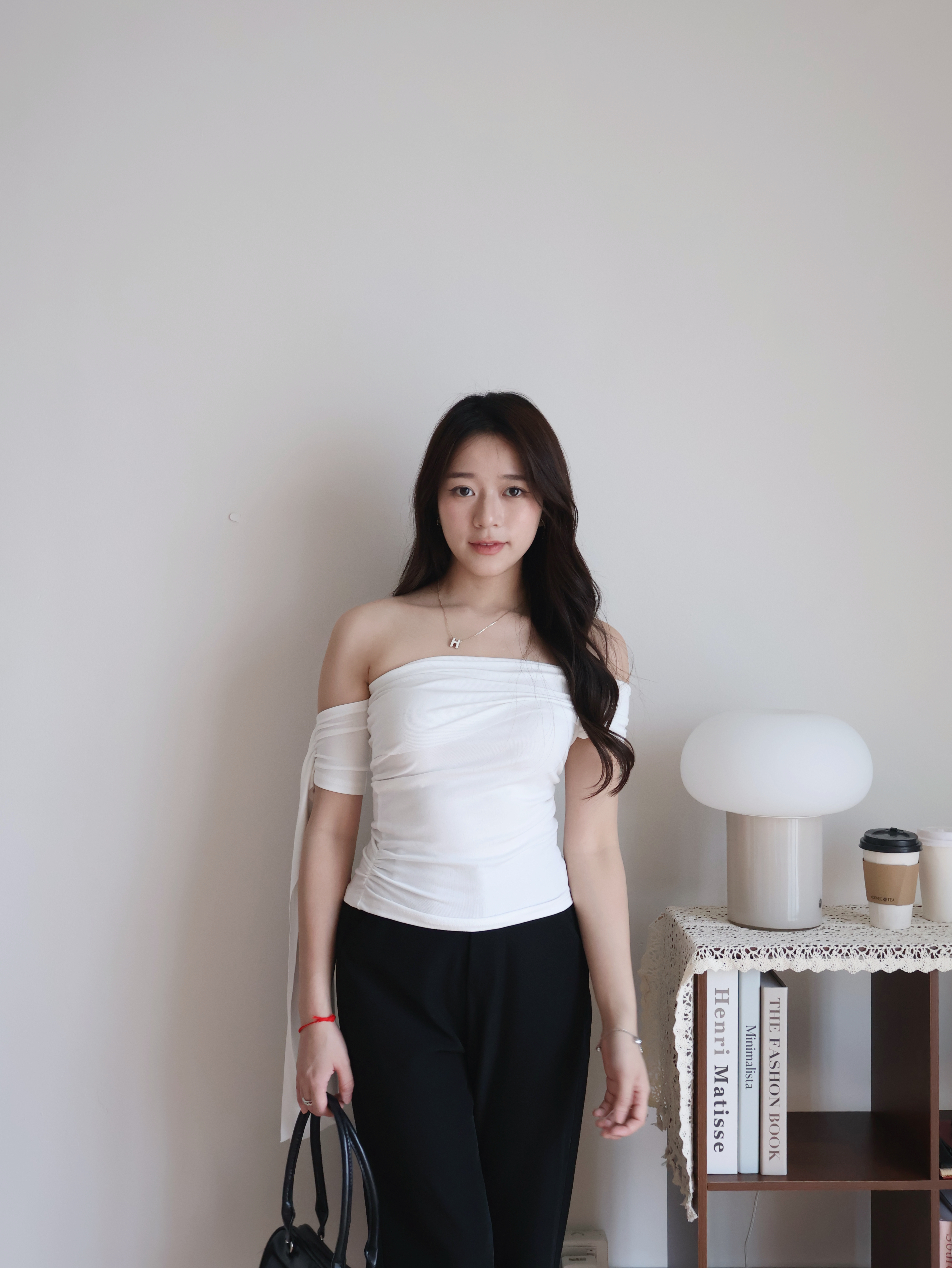 Arthur Off Shoulder Shirt | White
