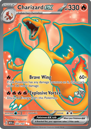 Pokemon TCG Scarlet & Violet—151 - Charizard-183/165 (EX)
