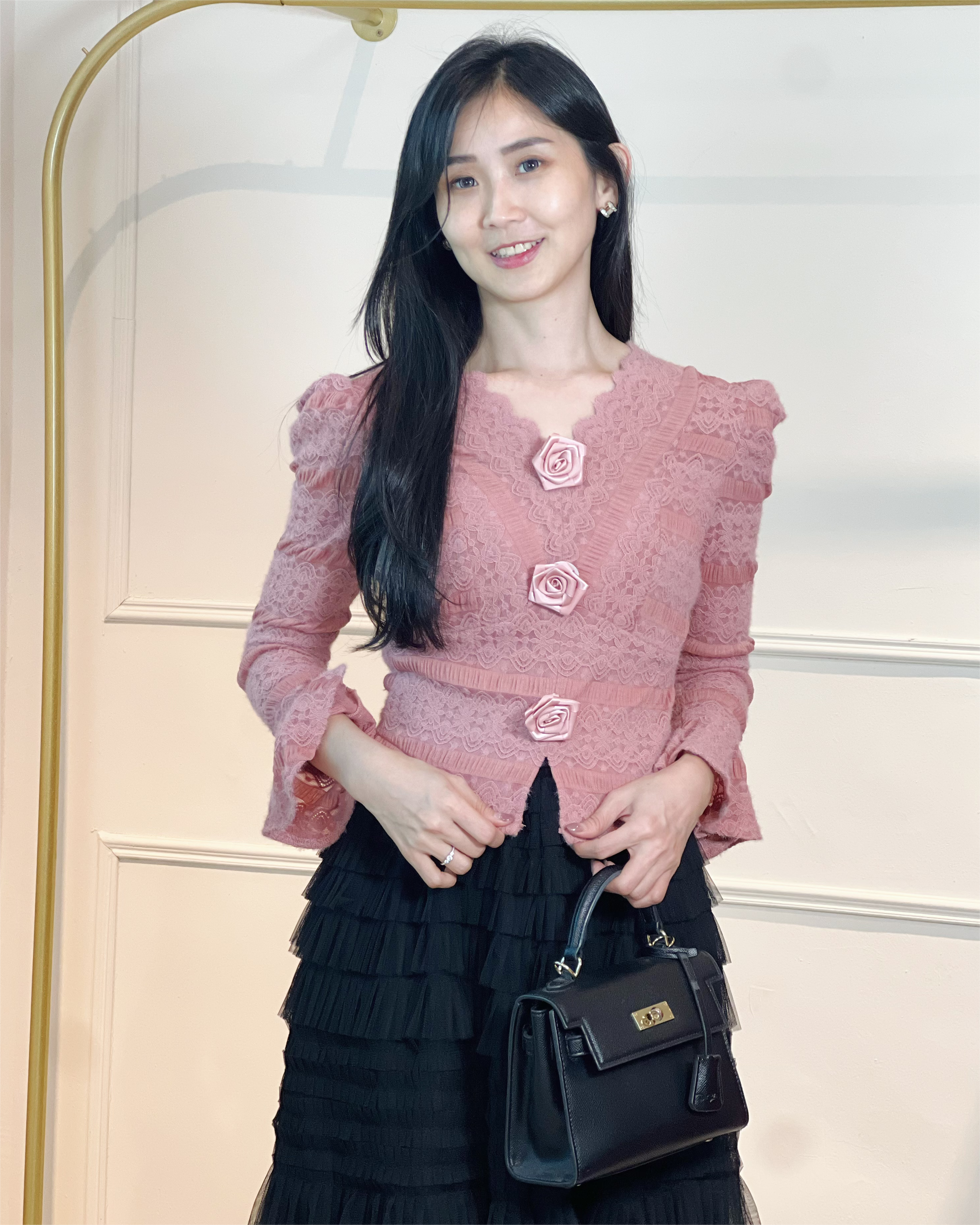 5076 Camille Vintage Lace Top