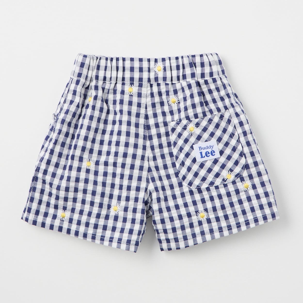 🇯🇵預訂 日本直送🇯🇵Buddy Lee 兩色標籤口袋雛菊刺繡格紋寬鬆短褲