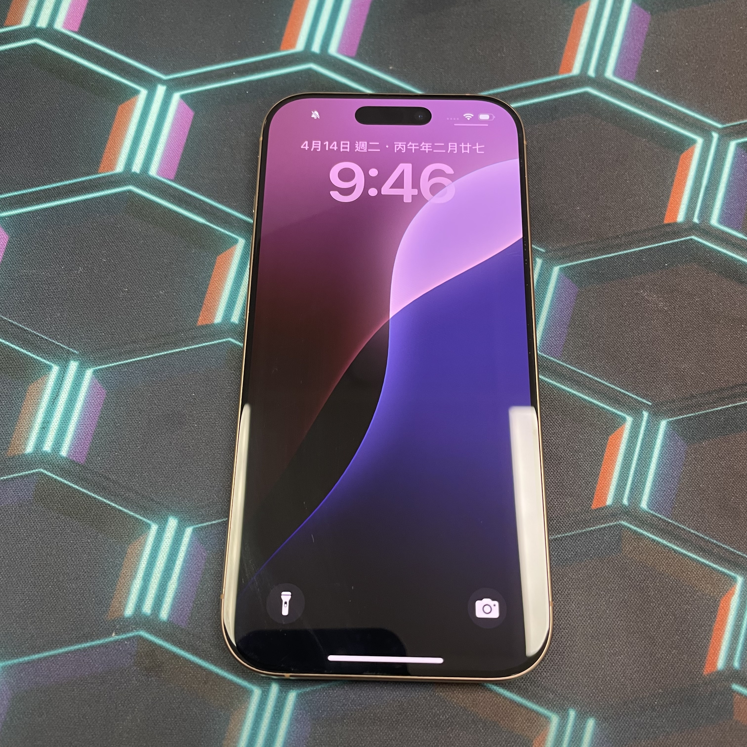 *6340 16 pro 完美機 256GB 電90 沙色 gold