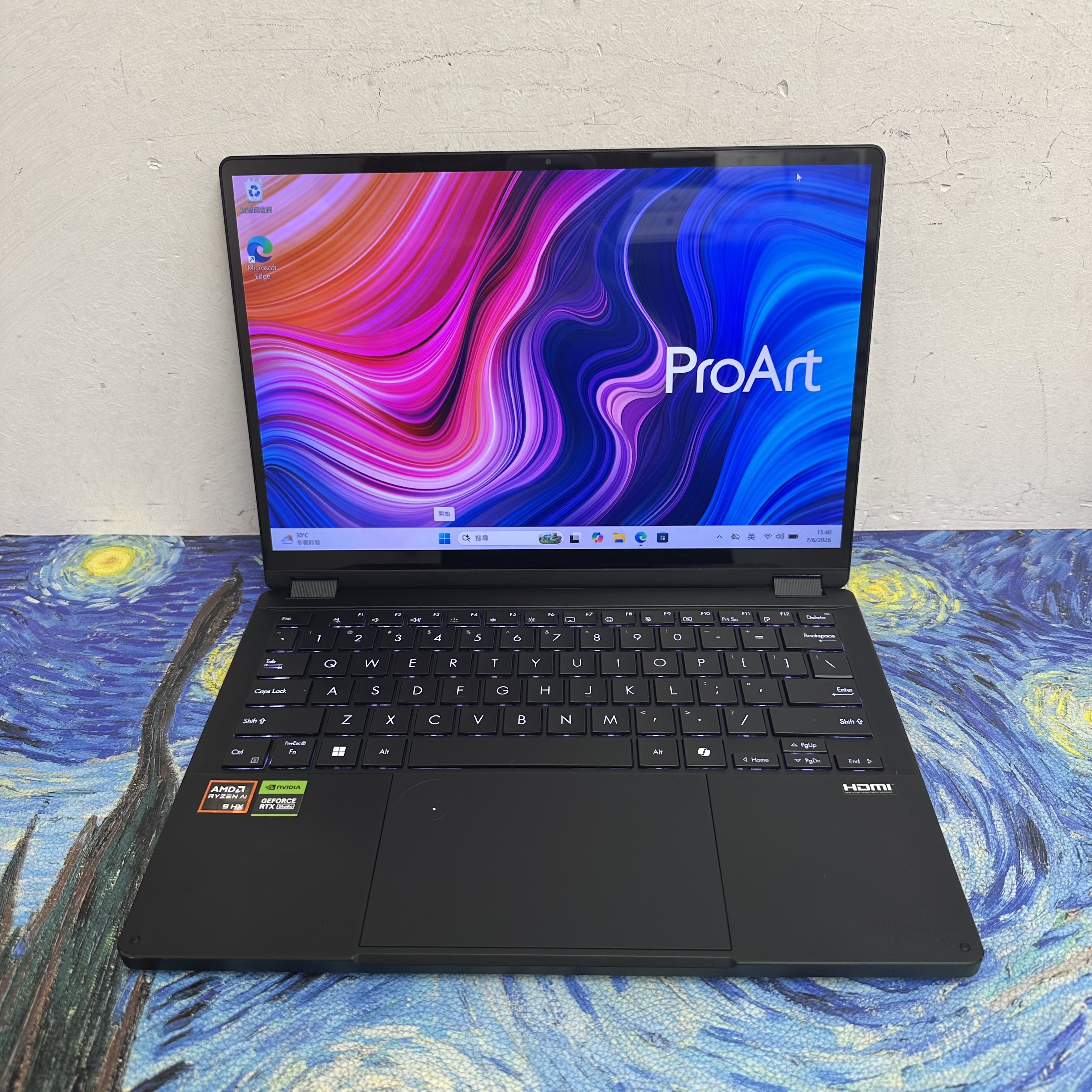 Asus Pro Art 13寸 3K Mon / AMD Ryzen AI 9 HX 370w/32GB Ram/2TB SSD/ Dolby Atmos喇叭/ Gaming Laptop / Notebook / 黑色/ YouTube / Netflix / Work / 外出超方便/ RTX 4060獨立顯示卡/輕薄機🔥