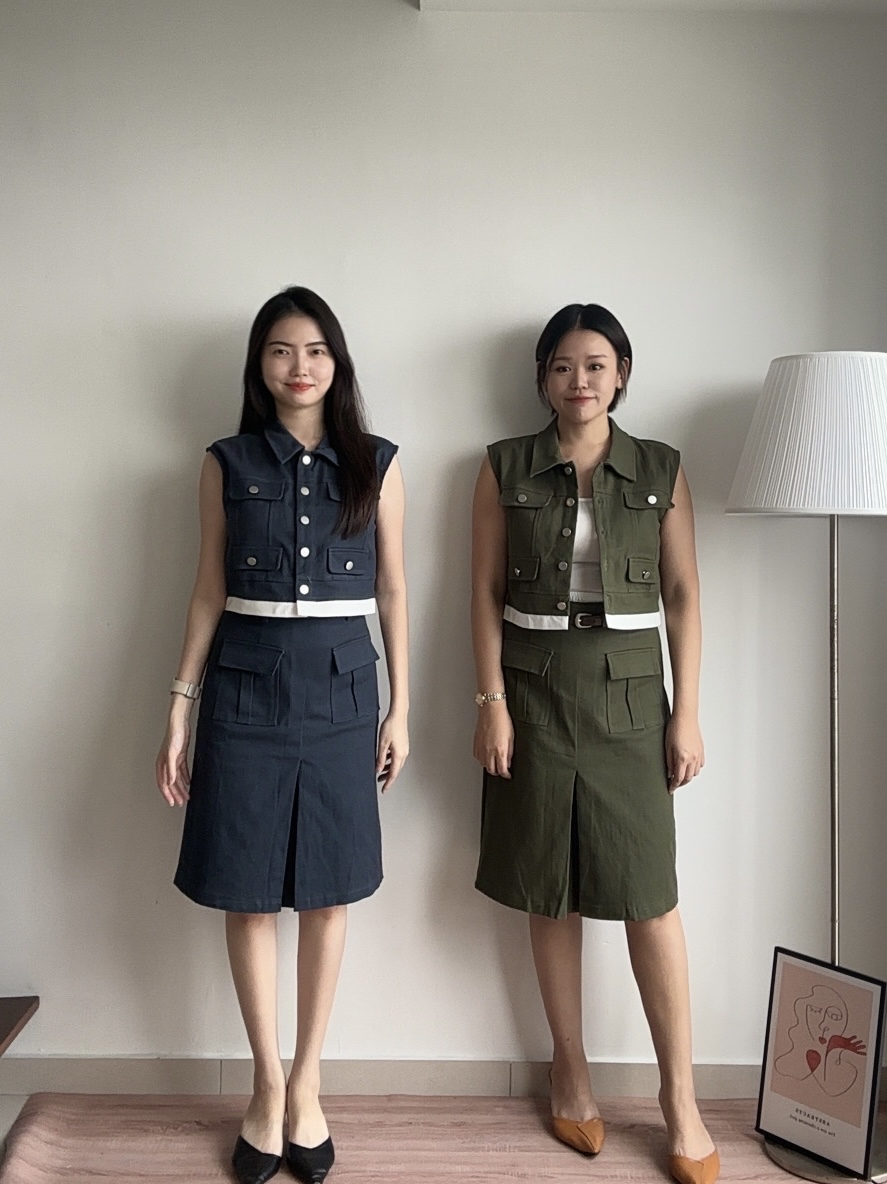D2368 Denim Matching Set - 3 Colors 