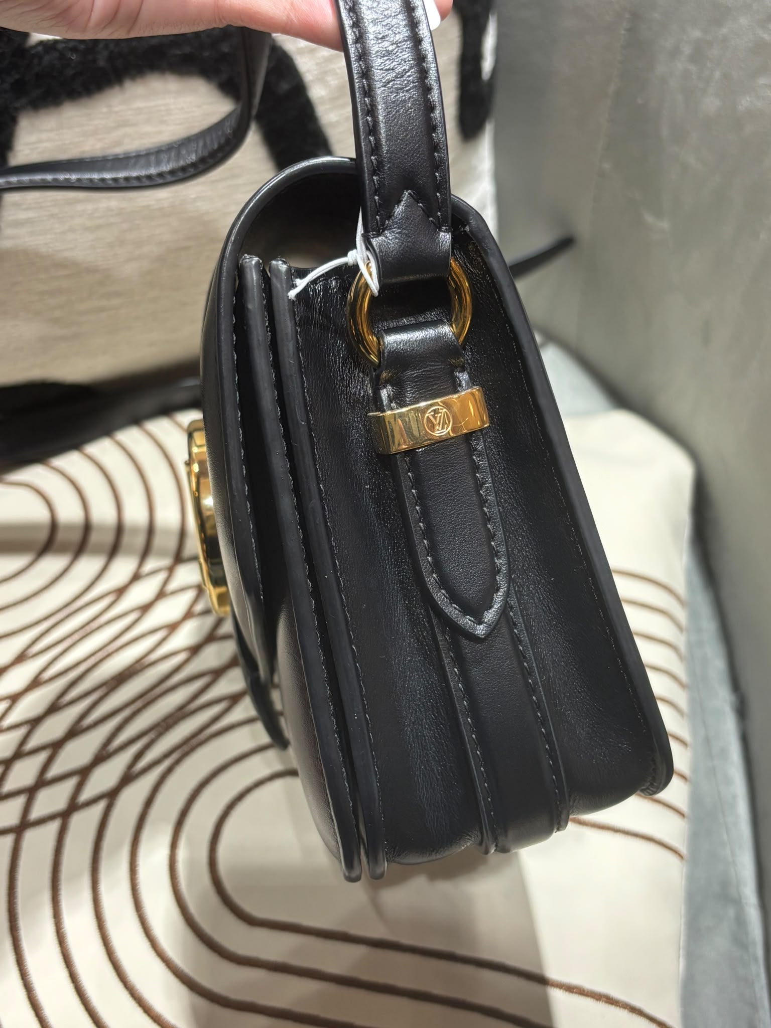 LV Pont 9 黑色小牛皮shoulder bag M55948 100%Authentic, 93%New ☑️Dust bag