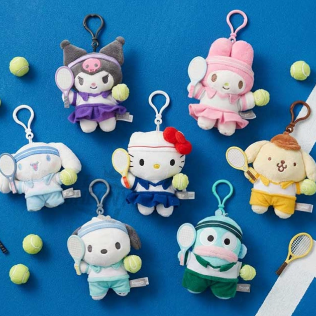 [Sanrio] Tennis 13cm公仔匙扣 (7種)