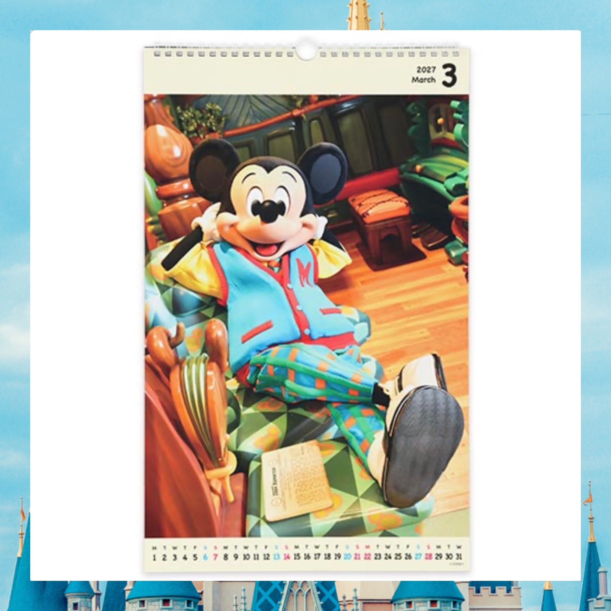 ：日本：DISNEYLAND園區產品 13/8 日本發賣 2027 掛牆月曆