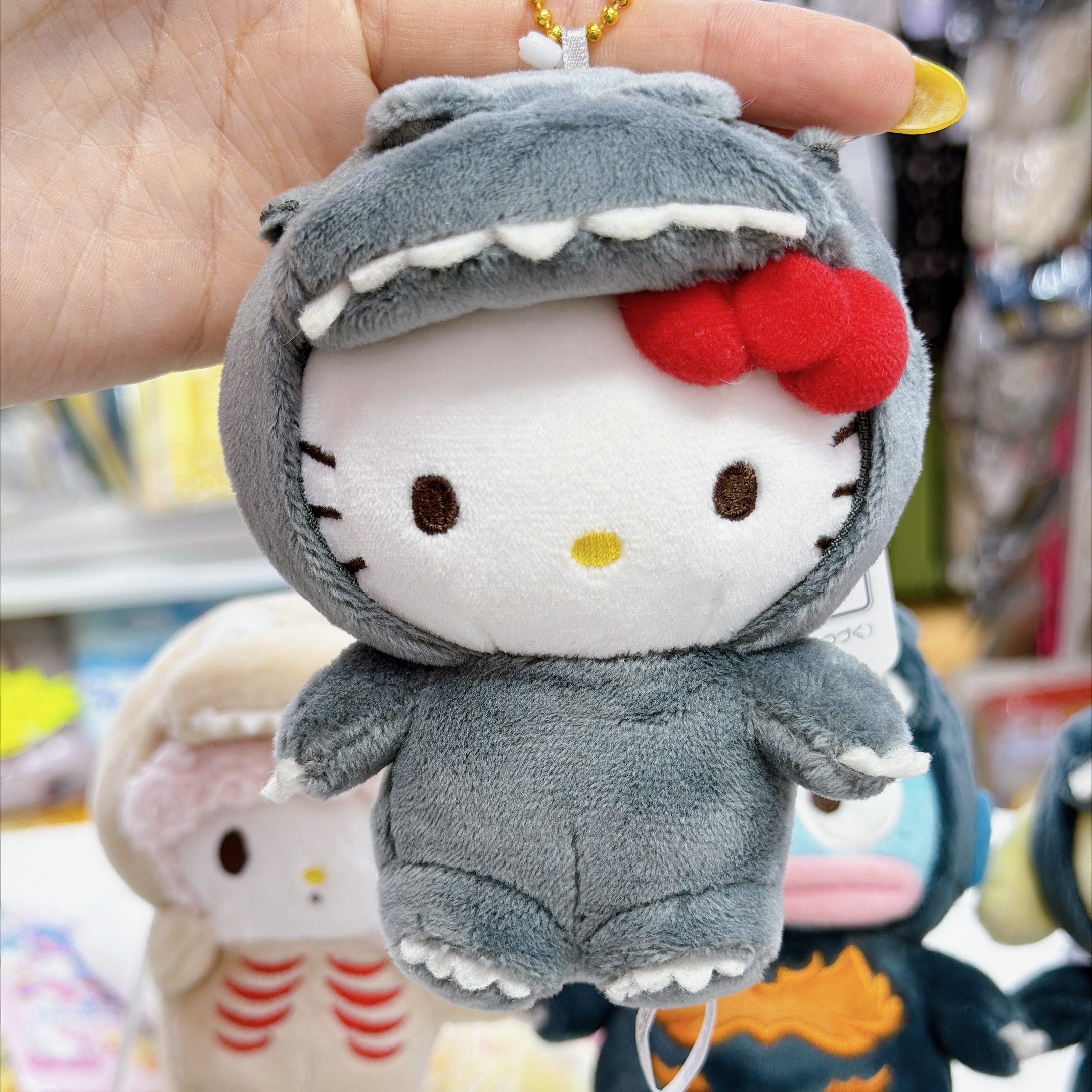 日本直送超人氣哥斯拉 Sanrio 合作系列公仔掛飾