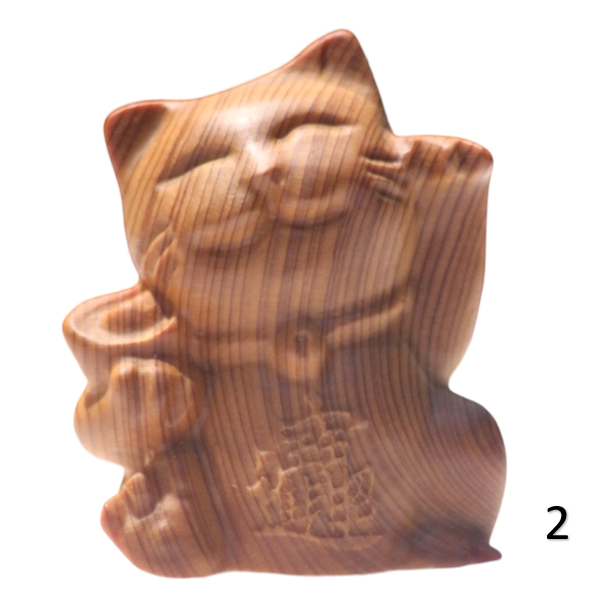 小貓 木雕擺設