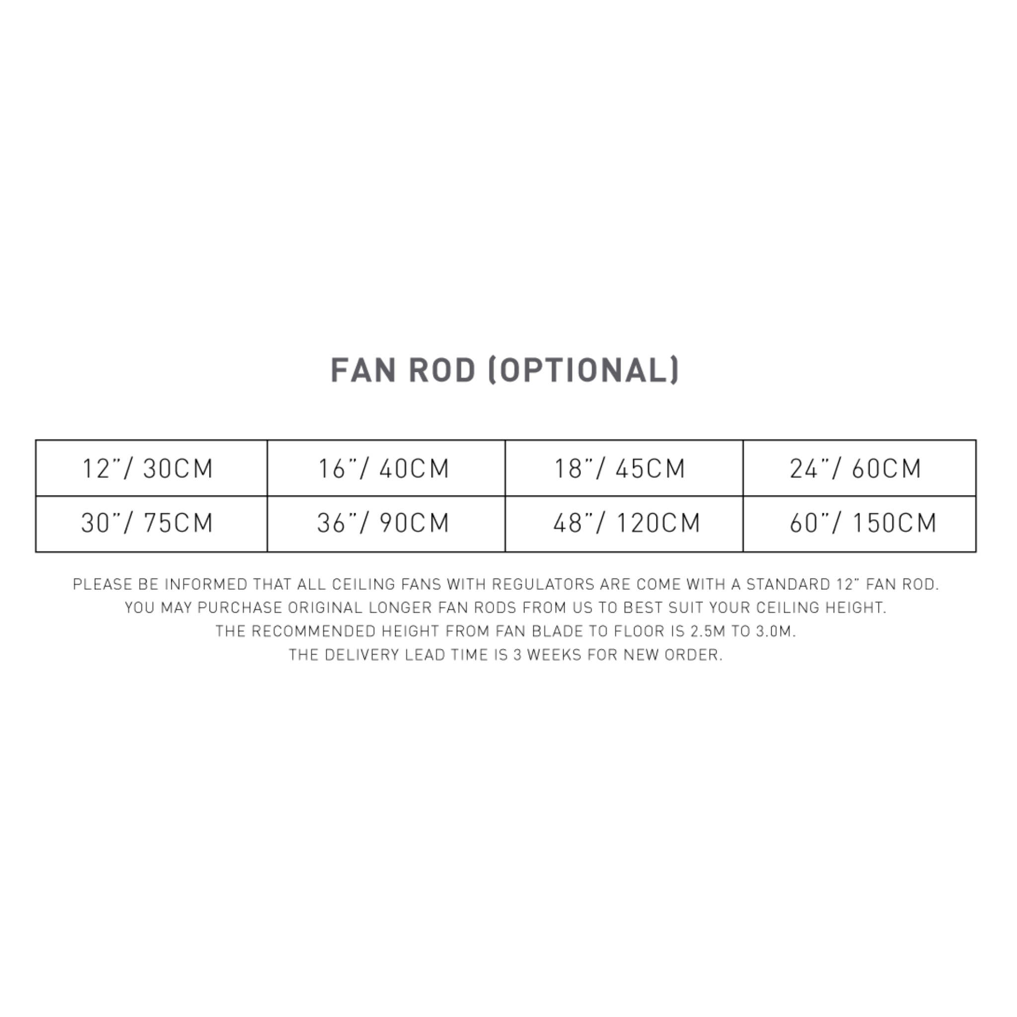 KDK 60" Ceiling Fan 3-Blade Regulator White (K15V0)