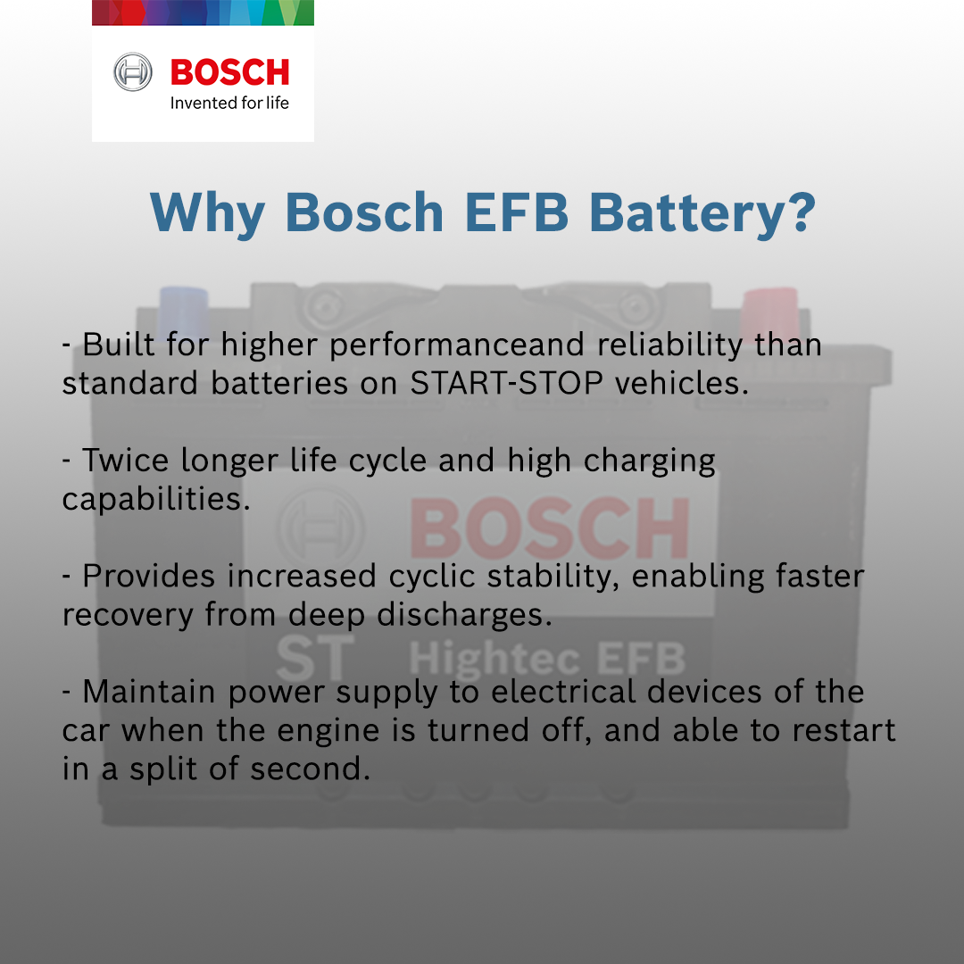 [DELIVERY ONLY] Bosch ST Hightec EFB LN3 DIN70 MF Car Battery (Made in South Korea - 12-month Warranty)