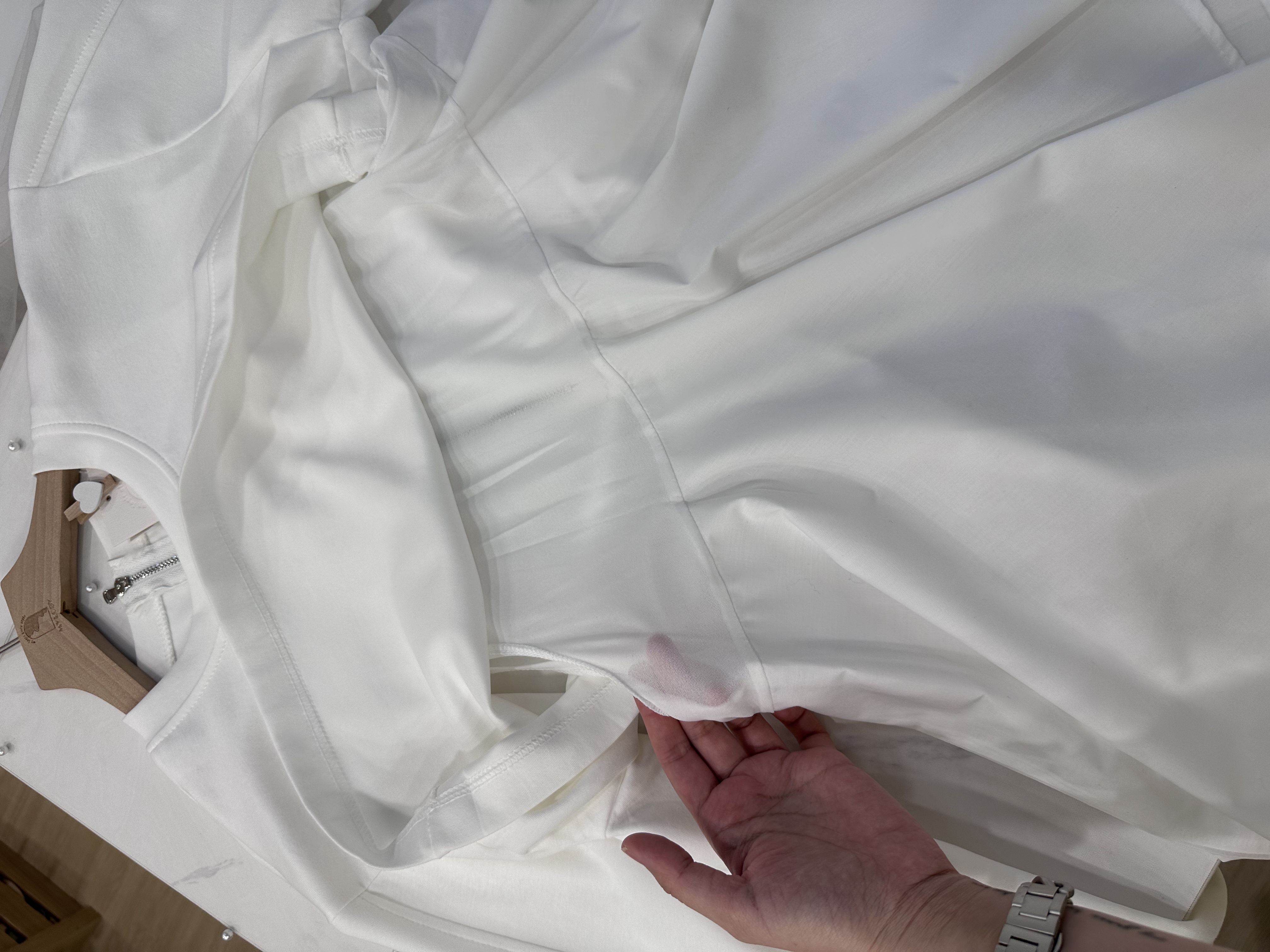 日系成熟柔和感～假2件氣質裙擺衛衣 IL0004