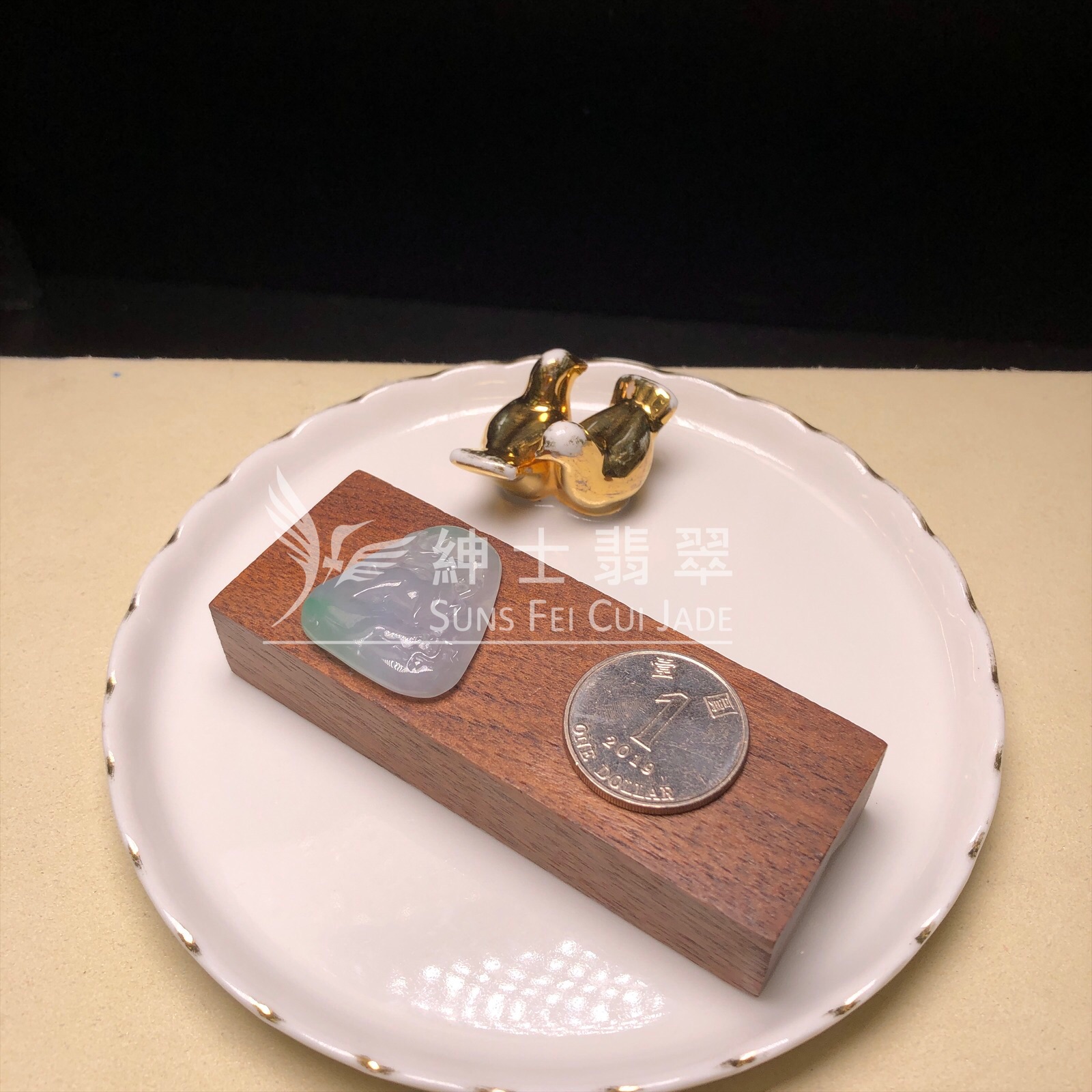 YK00107 金絲翡翠福鹿雙全