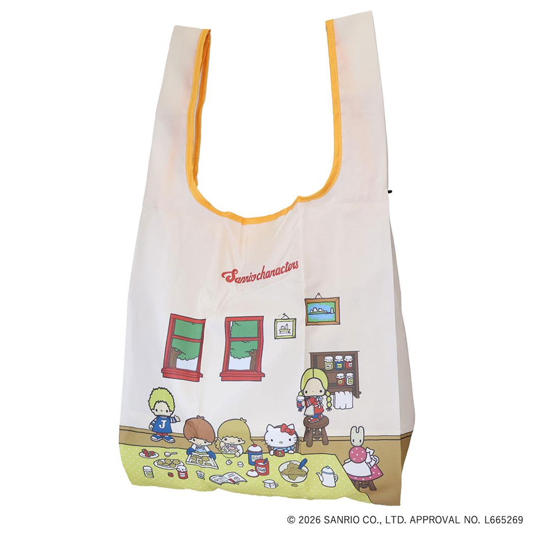 現貨｜Sanrio Hello Kitty Little Twin Stars Marron Cream 茉莉兔 Patty & Jimmy 日版 可摺疊收納 手挽 環保袋 (446997)