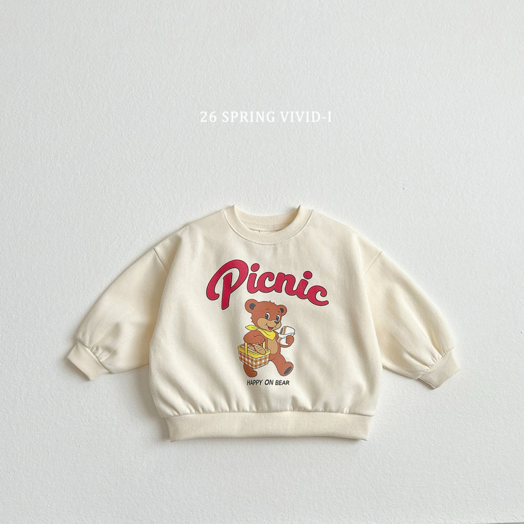 🌸預訂 韓國直送🌸🇰🇷VIVIDI三色可愛動物印花寬鬆衛衣