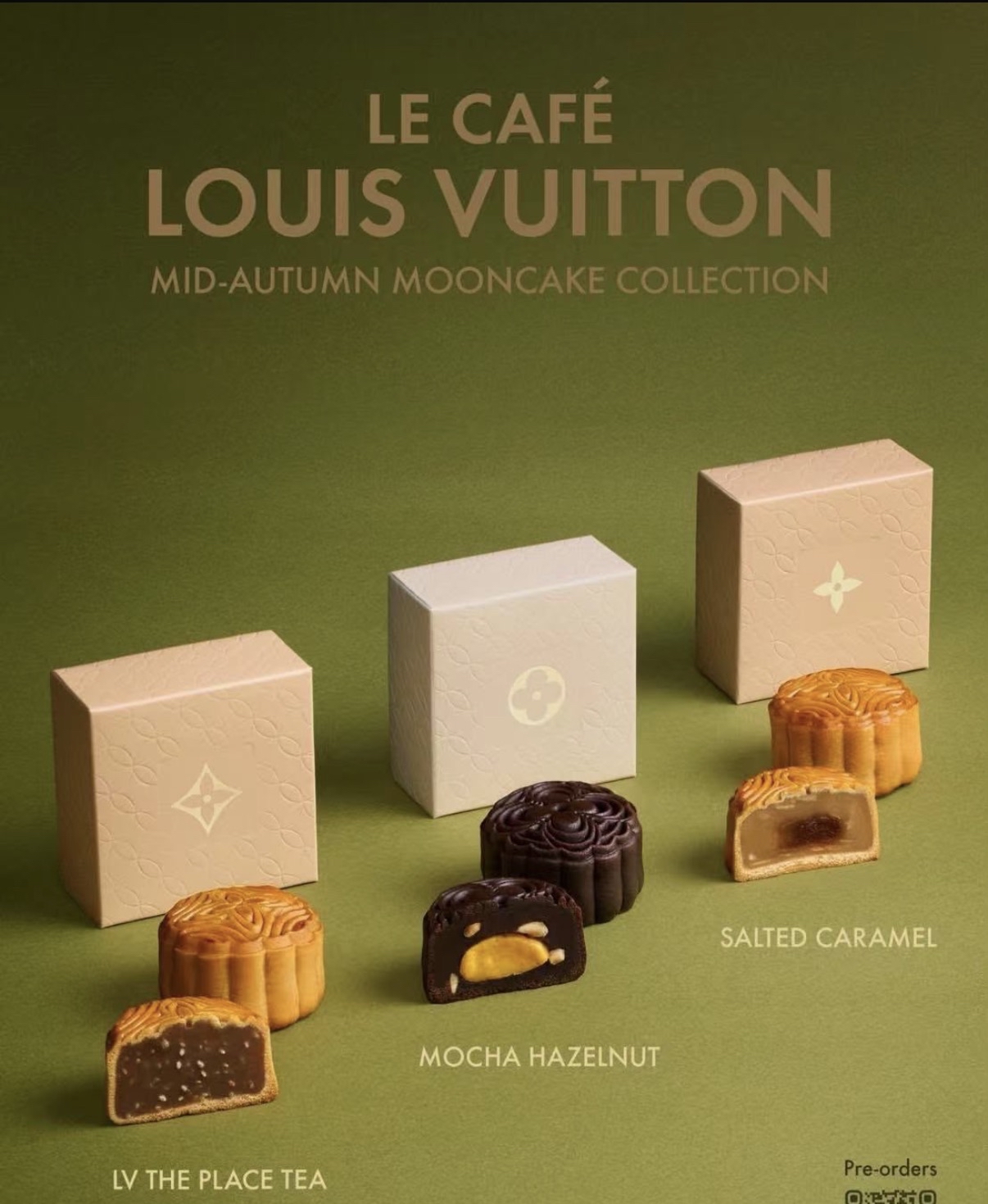 快閃 泰國曼谷 LV The Place Bangkok - Le Café Louis Vuitton 推出的中秋月餅系列禮盒。 