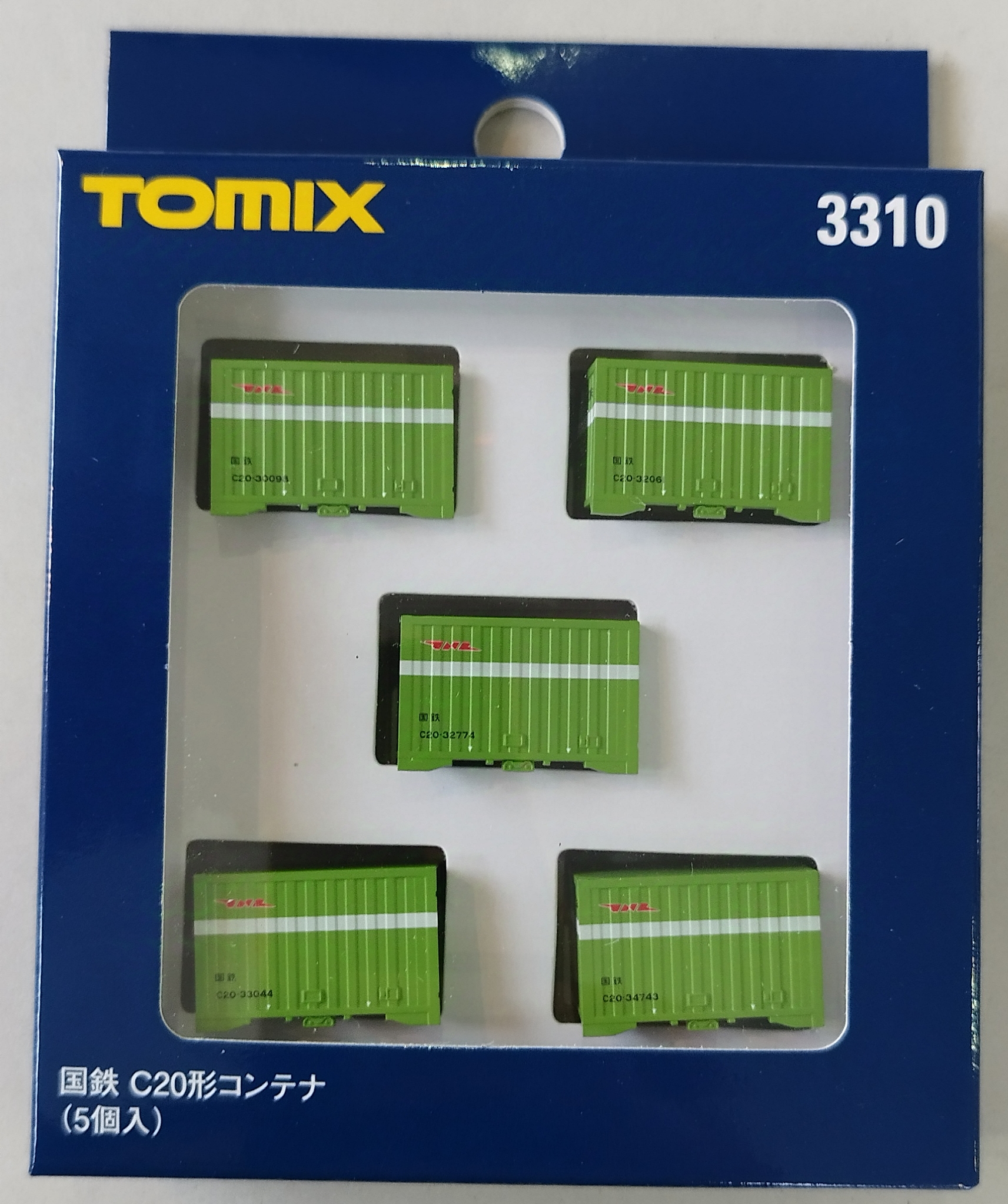 TOMIX 3310 国鉄 C20形コンテナ（5個入）N-scale 集裝箱