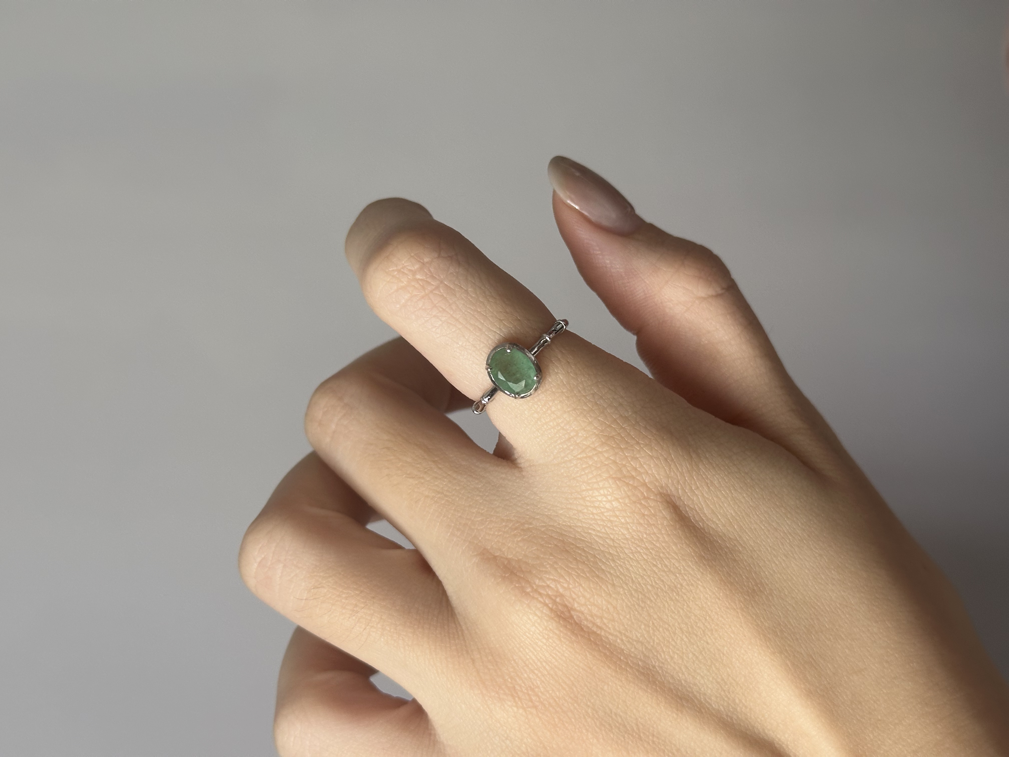 透辉石戒指 ｜ Diopsite Ring S925