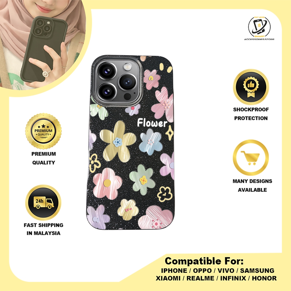 BLING CASE PHONE FOR IPHONE - DESIGN FLOWER T