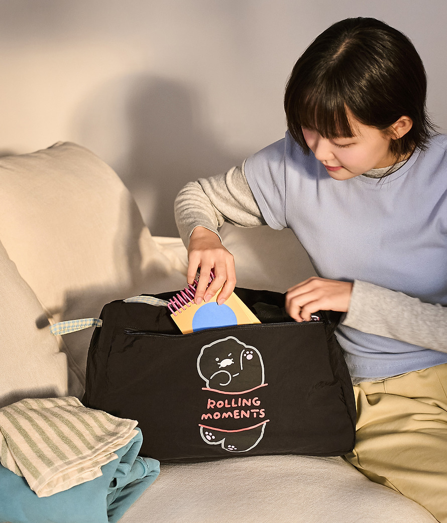 黑色 春植 旅行袋