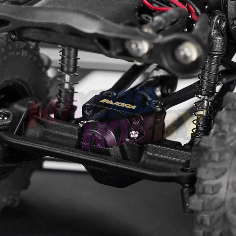 INJORA Black Brass Diff Covers for 1/30 SCX30 #530390