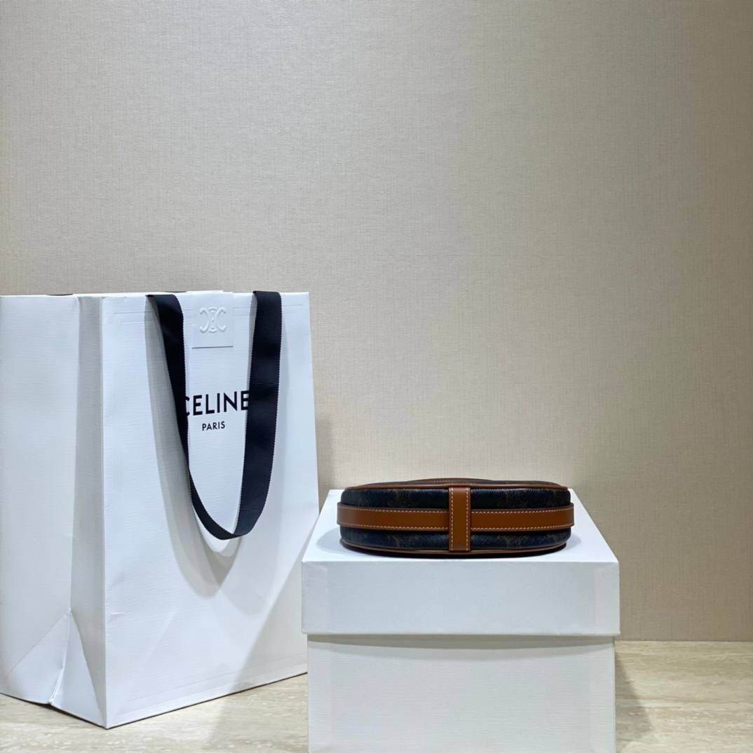 🔥大货实拍图 𝗖𝗘𝗟𝗜𝗡𝗘♥𝗖𝗔𝗡𝗩𝗔𝗦 𝗠𝗜𝗡𝗜 𝗔𝗩𝗔 腋下包鼻祖AVA出迷你款啦，简直可爱炸了！型号：10I602 尺寸：16*8.5*4cm